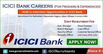 ICICI Careers In India 2022 Bank Job Openings - GCCRecruitments