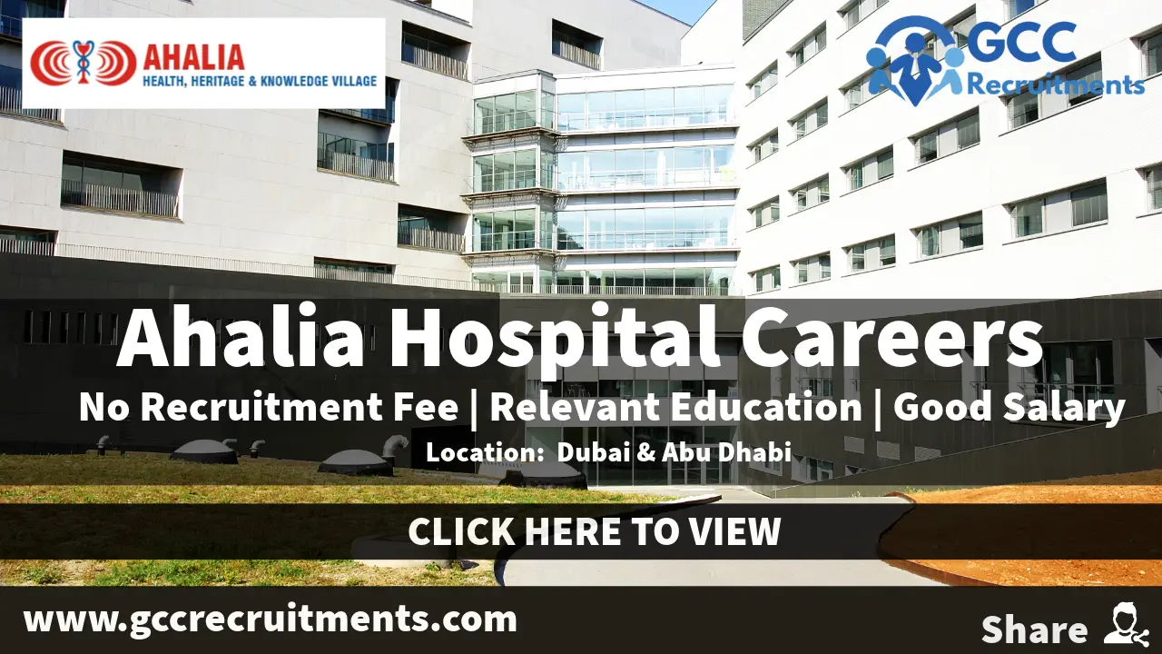 Ahalia Hospital Careers 2025 in Abu Dhabi: Healthcare Jobs UAE ...