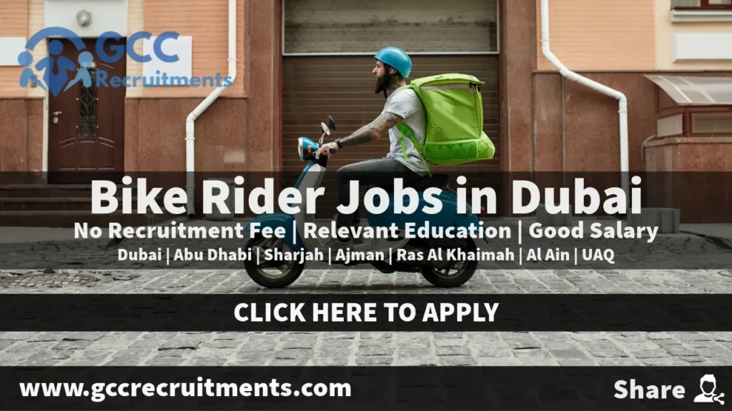 Bike Rider Jobs in Dubai 2024 With Good Salary Urgent