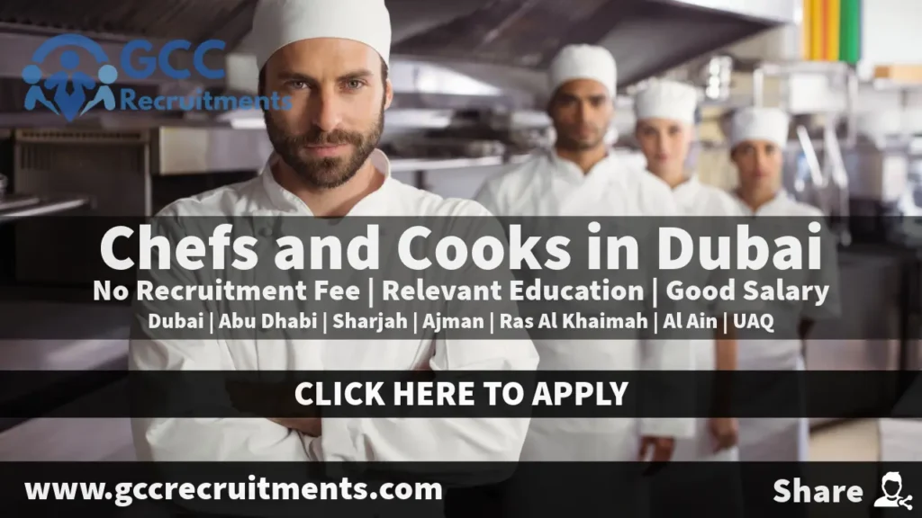 Chefs and Cooks in Dubai 2024: New Job Openings in UAE
