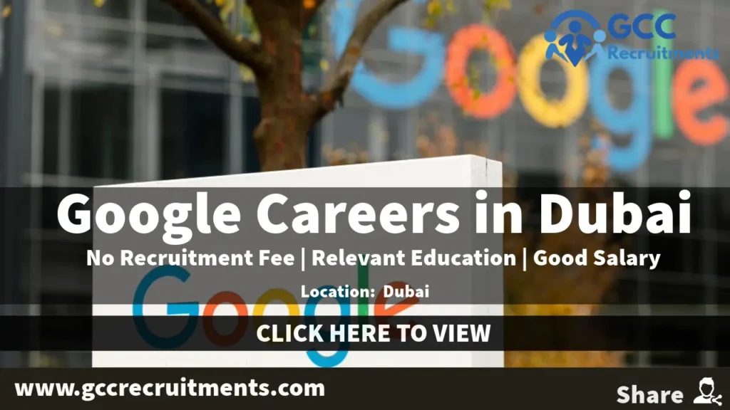 Google Careers in Dubai UAE: New Job Vacancies [Urgent]
