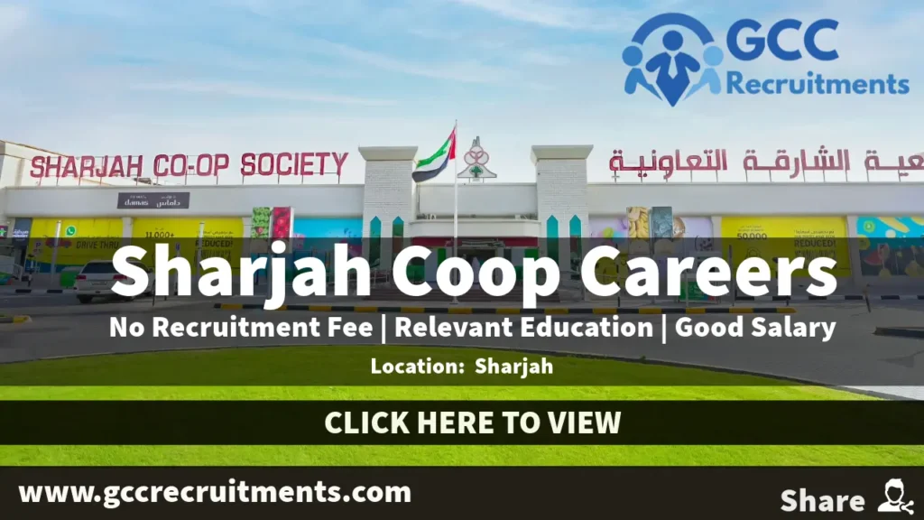 Sharjah Coop Careers 2024: Cooperative Society Jobs UAE