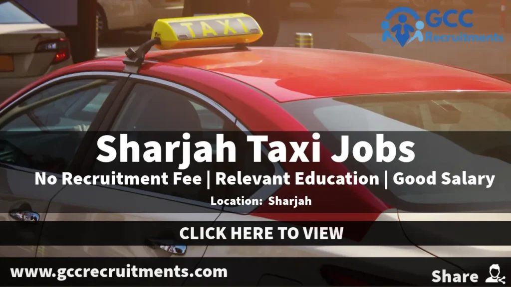 Sharjah Taxi Jobs 2024: Multiple Driving Jobs