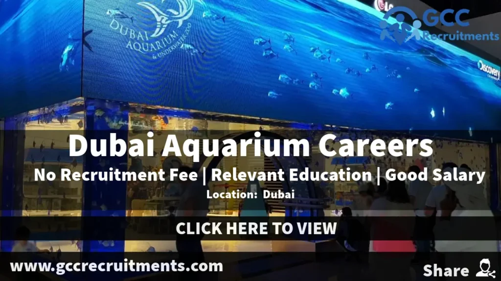 Dubai Aquarium Careers 2024: Multiple Job Openings UAE