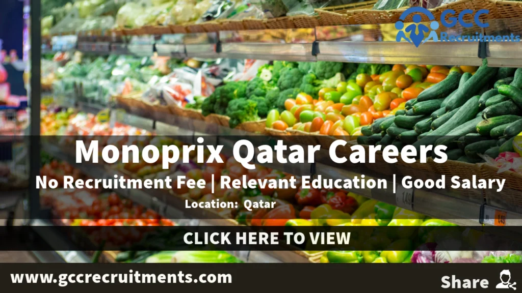 Monoprix Qatar Careers 2024: Latest Supermarket Jobs