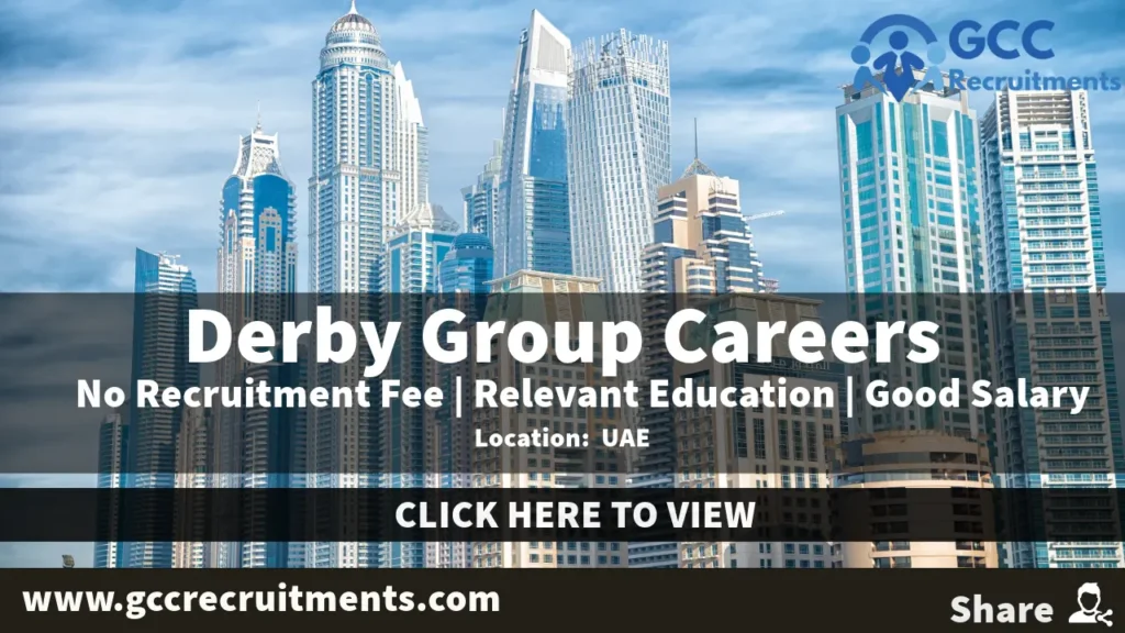 Derby Group Careers in UAE: New Job Opportunities