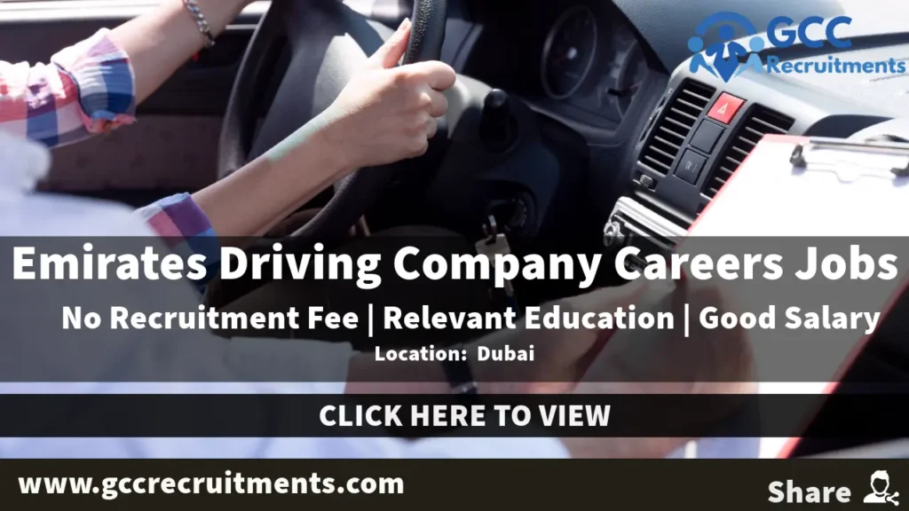 Emirates Driving Company Careers Jobs in Dubai