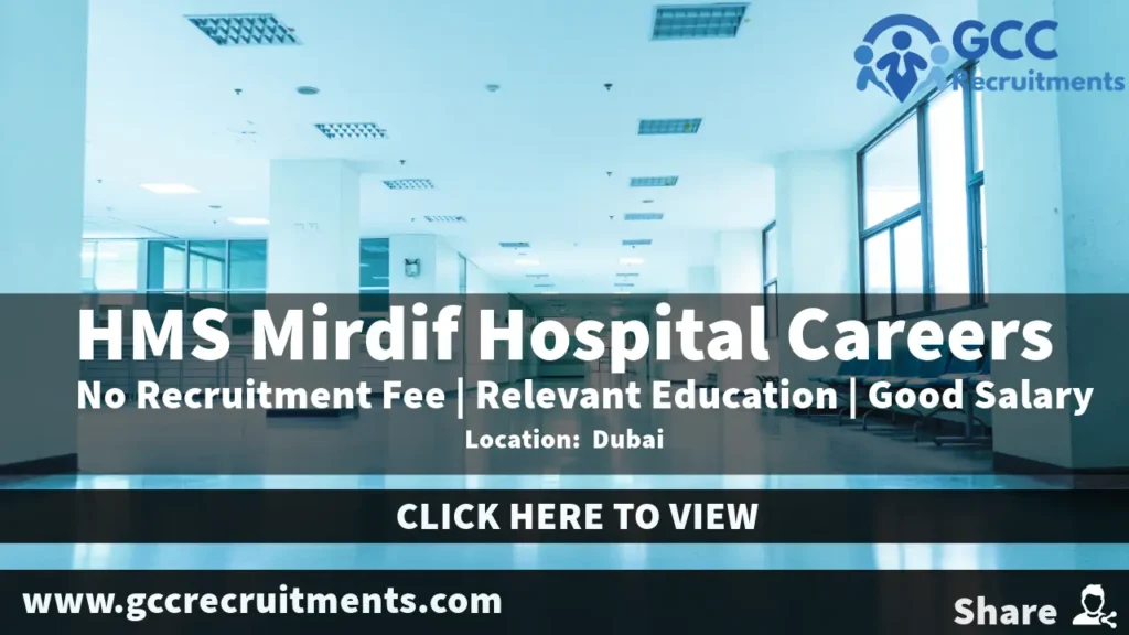 HMS Mirdif Hospital Careers 2024: Healthcare Jobs UAE