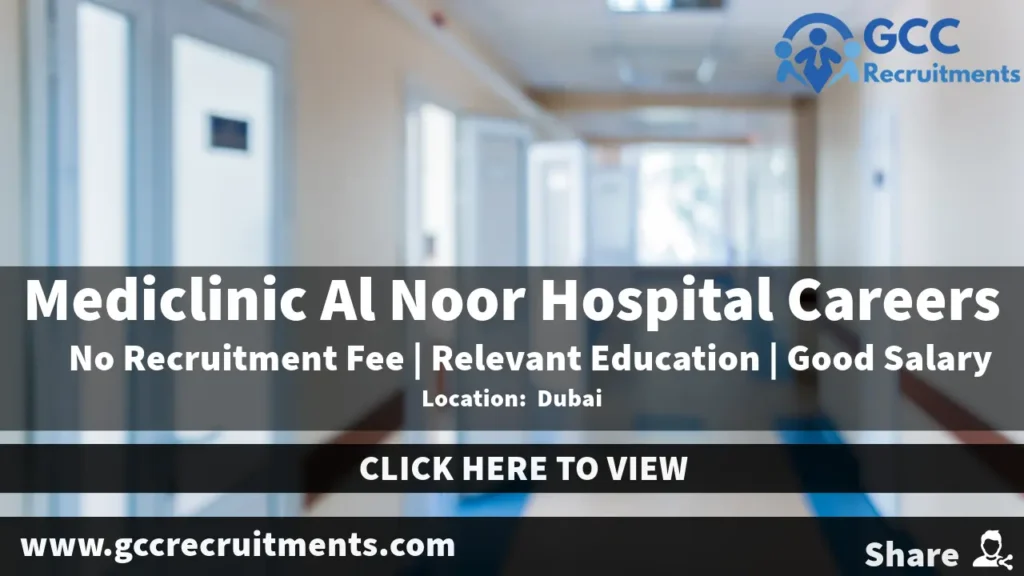 Mediclinic Al Noor Hospital Careers: Healthcare Jobs in UAE