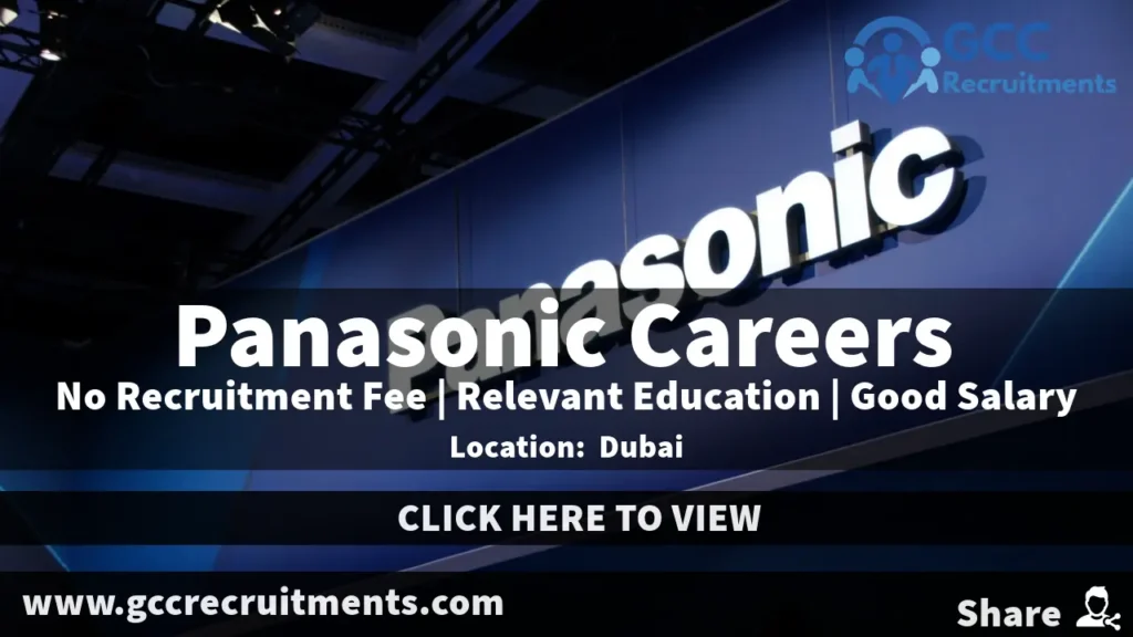 Panasonic Careers in Dubai: New Job Openings UAE